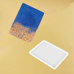 2Pcs 7X5 Inch Resin Tray Molds, Rectangle Silicone Molds, Flat Concrete Molds Epoxy Silicone Board Molds For Resin Epoxy Diy