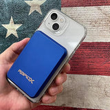 RapidX Boosta Wireless Portable Magnetic Charger, 5000 mAh Power Bank MagSafe Compatible, Works with iPhone 14 Pro and Pro Max, iPhone 13 and 12 Series (Blue)