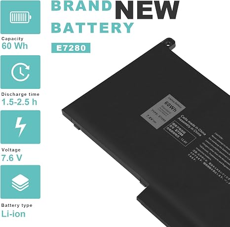 F3YGT Laptop Battery Replacement for Dell Latitude 7280 7480 7490 E7480 E7490