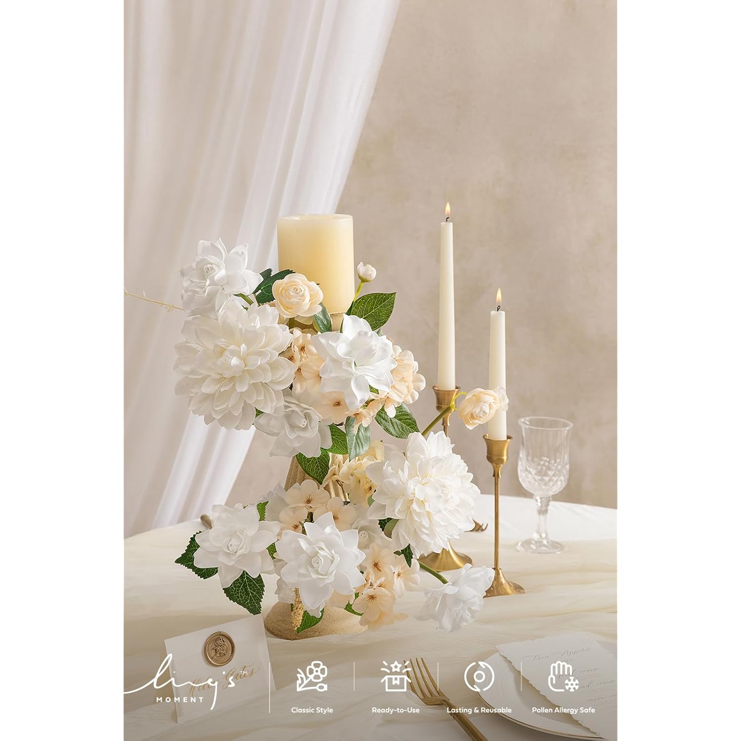 Flowers 25Pcs 2.7" Fake Gardenia White Artificial Flowers With Stem, Fake Flowers For Diy Wedding Decorations Centerpieces Bouquets Boutonnieres?Flores Artificiales Para Decoracion?