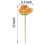 Artificial Light Coffee Satin Rose Flower Heads,42 Pcs Toffee Silk Rose Heads With Stems,3.5'' Rose Artificial Flowers Bulk,Artificial Brown Rose Flower Heads For Diy Crafts Bouquet (42, Toffee)