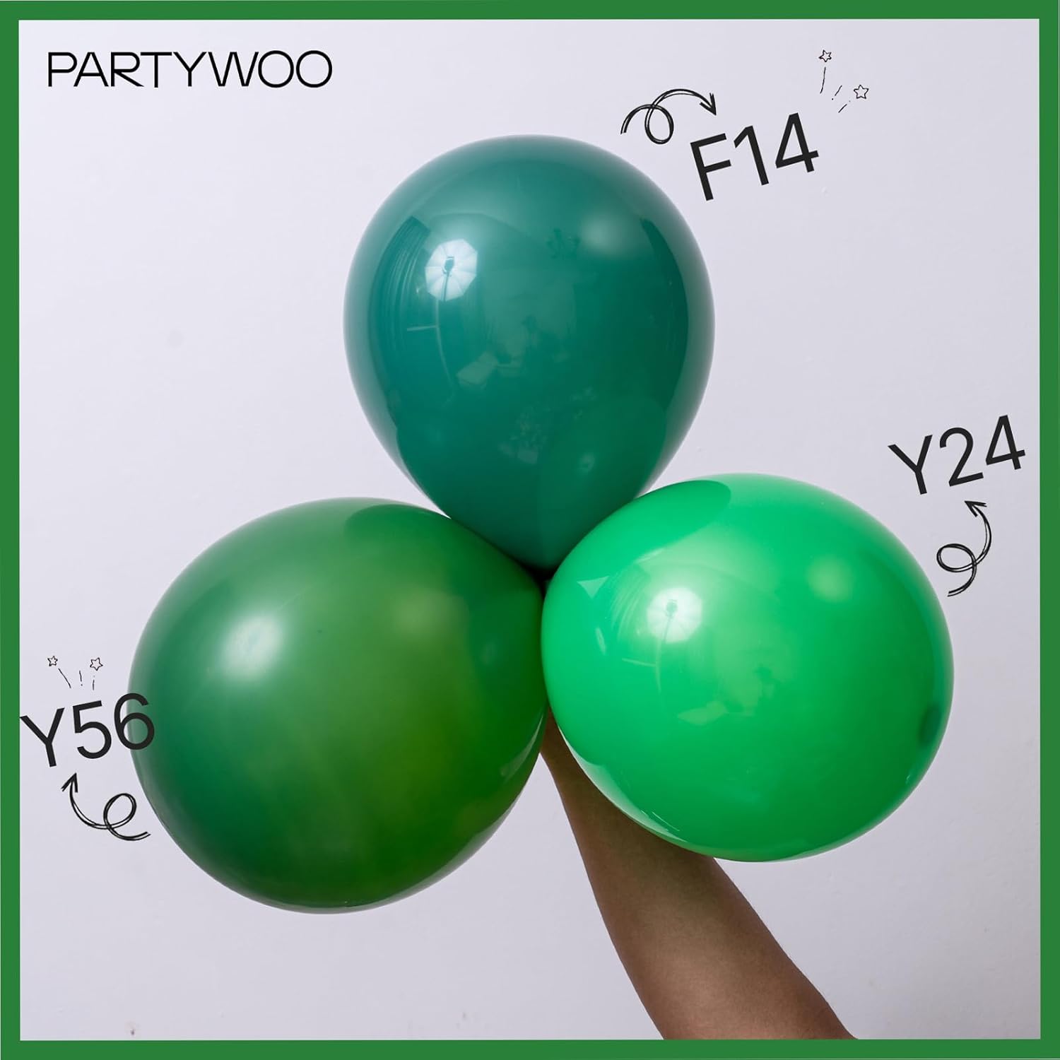 Dark Green Balloons 140Pcs Different Sizes Of 18 12 10 5 Inch Emerald Hunter Forest Green Balloon Arch Kit For Birthday Christmas Graduation Dinosaur Jungle Theme Party Decorations Green-Y56