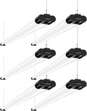 6 Pack 4FT Linkable LED Shop Lights 42W 4400LM 5000K Garage Utility Fixtures with Power Cord