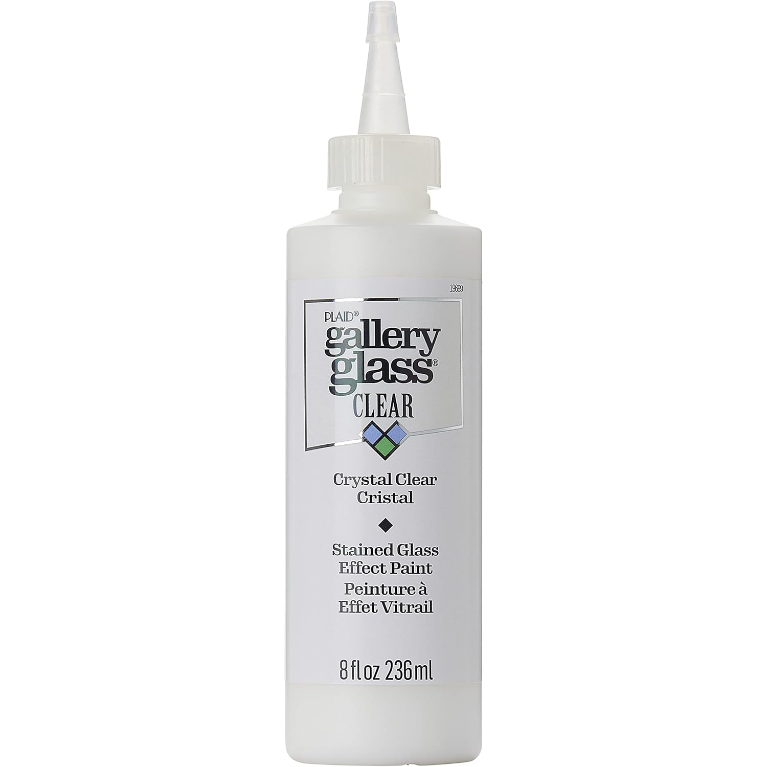 Gallery Glass Crystal Clear Stained Glass Paint, 8 fl oz - Perfect for DIY Arts and Crafts Projects, 19699