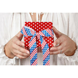 Patriotic Wired Edge Ribbons 2.5" 10 Yards, Red Blue Glitter Wired Ribbon Veterans Day Patriotic Star Stripe Fabric Craft Ribbon For Holiday Party Diy Craft Christmas Decor Wreaths Bow