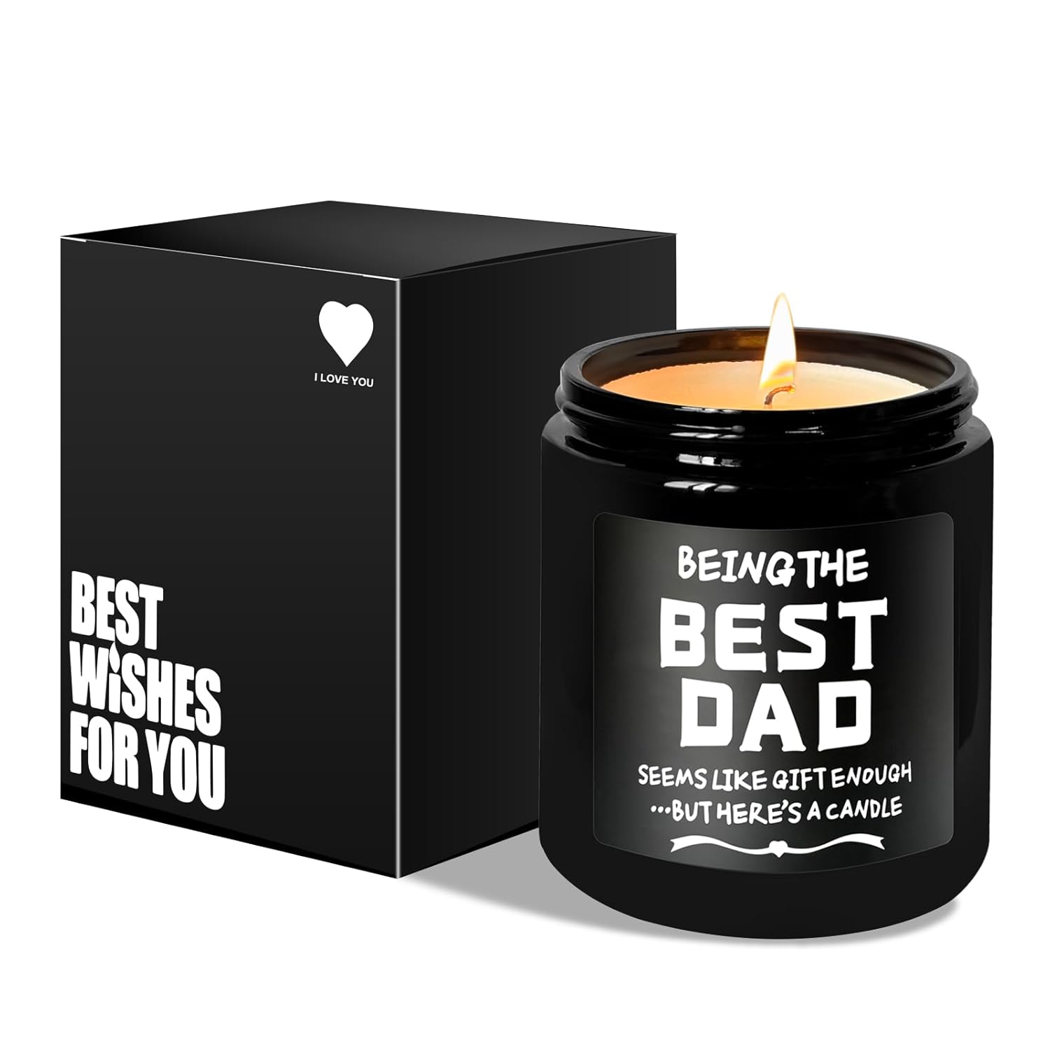 Gifts For Dad From Daughter, Son, Funny Dad Gifts, Birthday Gifts For Dad, Fathers Day And Christmas Gifts For Dad, 9Oz Sandalwood Scented Candle