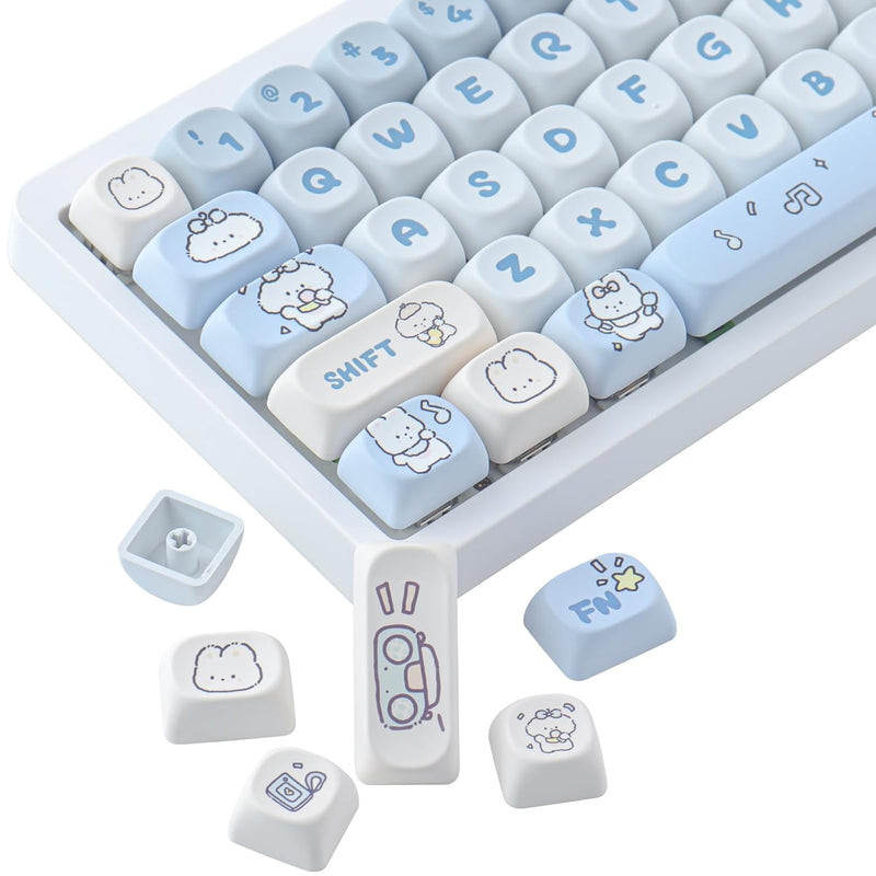 139 Keys Pbt Keycaps,Moa Profile Keycaps Dye Sublimation Customized Ansi Layou