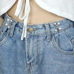 Jean Button Pins, Adjustable Jean Button, Detachable Jean Button Pin, No Sewing Required, Perfect Fit Instant Jean Button.(White Pearl)