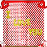 Valentine'S Day Foil Curtain Backdrop, 2 Pack Red Heart Shape Tinsel Fringe Curtain And I Love You Balloon,Valentines Day Photo Streamer For Valentines Day Wedding Engagement Birthday Party Decor