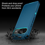 Pixel 9/9 Pro Case, 3-Layer, Shockproof, Dust/Drop Proof, Heavy Duty, Turquoise