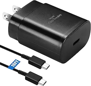 25W USB C Fast Charger with 10FT Cable for Samsung Galaxy S26 S25 S24 S23 S22 S21
