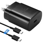 25W Samsung Fast Charger with 10FT Cable for Galaxy S24/S23/S22/Note 20