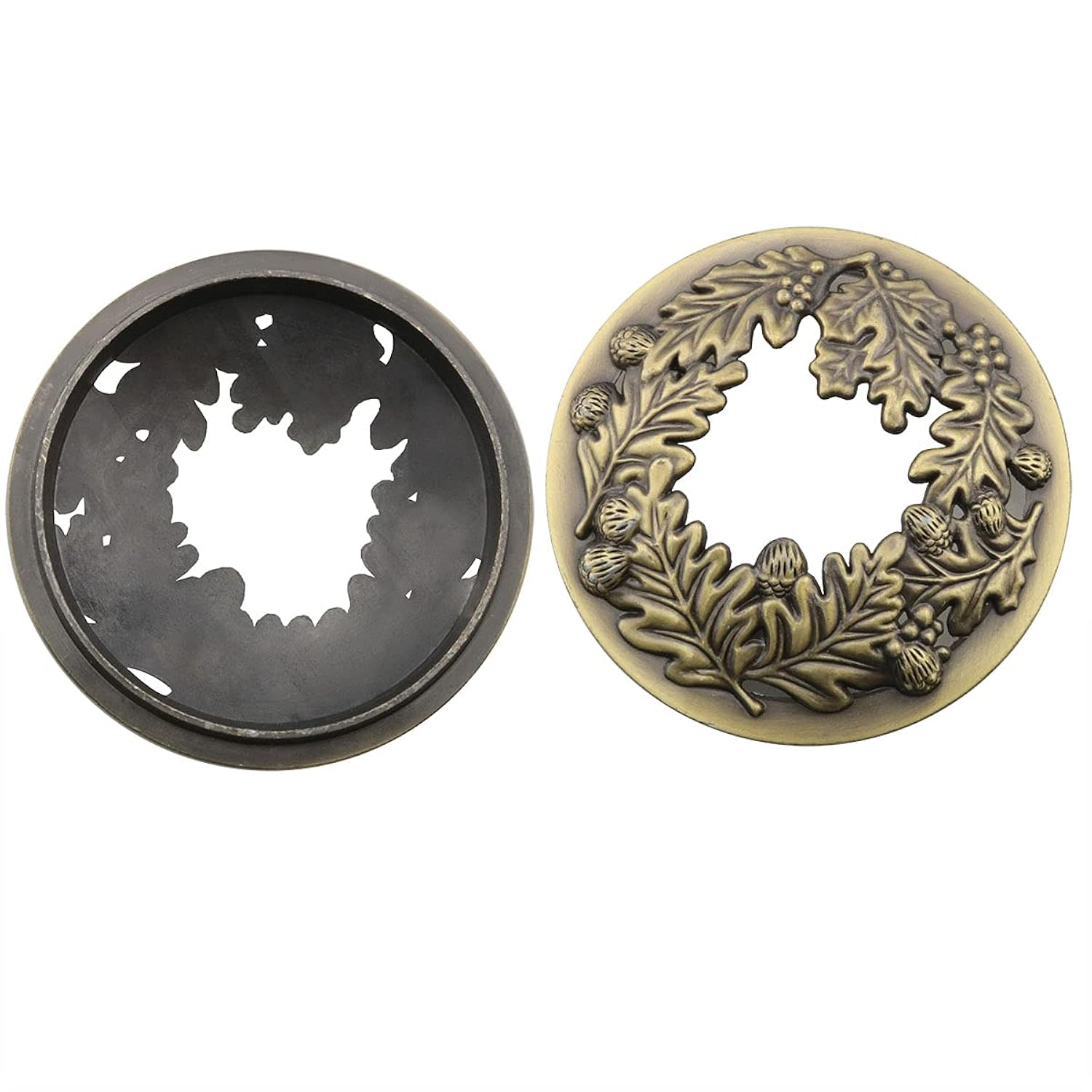 Candle Topper Antique Bronze Pine Cone Candle Cover Topper Shade Jar Lid Shade Sleeves For Jar Candles