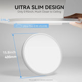 4 Pack 16 Inch Super Slim LED Ceiling Lights 4700LM 5000K Flush Mount Fixtures