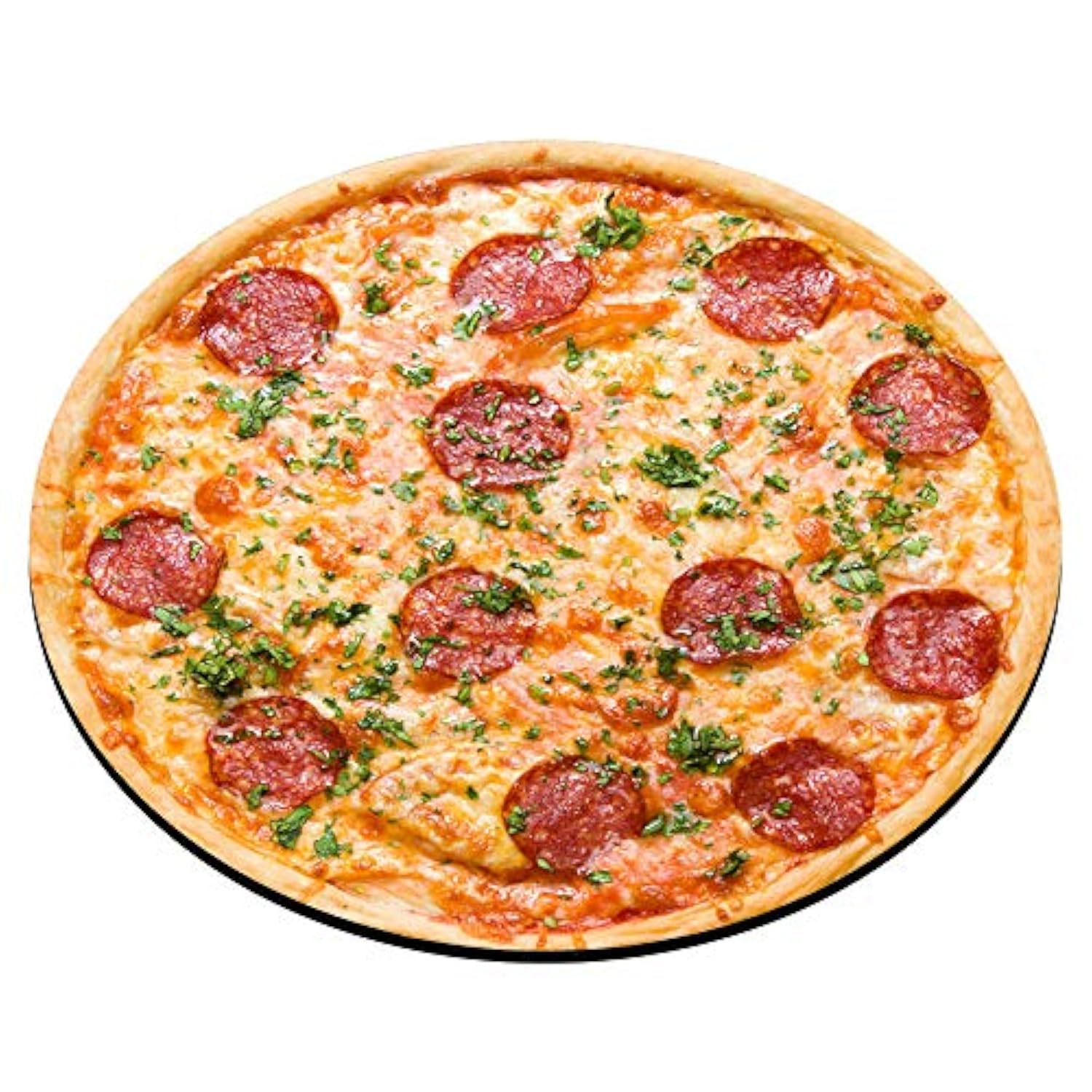 Pizza Round Mouse Pad, Pepperoni Pizza Mouse Pad