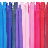 Nylon Zippers For Sewing, 14 Inch 80 Pcs Bulk Zipper Supplies In 20 As