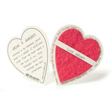 Bloomin Mini Cranberry Red Heart-Shaped Seed Paper Enclosure Cards 9 Card Set - Perfect For Valentine'S Day, Mother'S Day And Wedding Anniversaries! Size: 2.25 X 2.25 By Bloomin
