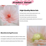 Giant Flowers For Decoration - 5.58 Ft Adjustable Waterproof 3D Silk Faux Large Flowers Decor For Birthday Party Garden Office Home Wedding Hotel Shop Window Display (Pink)