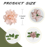 Gardenia Flowers Artificial 25Pcs Dusty Pink Shades Foam Flowers Fake Rose Heads For Diy Wedding Bouquets Home Party Cake Corsage Garland Decor(Dusty Pink Shades)