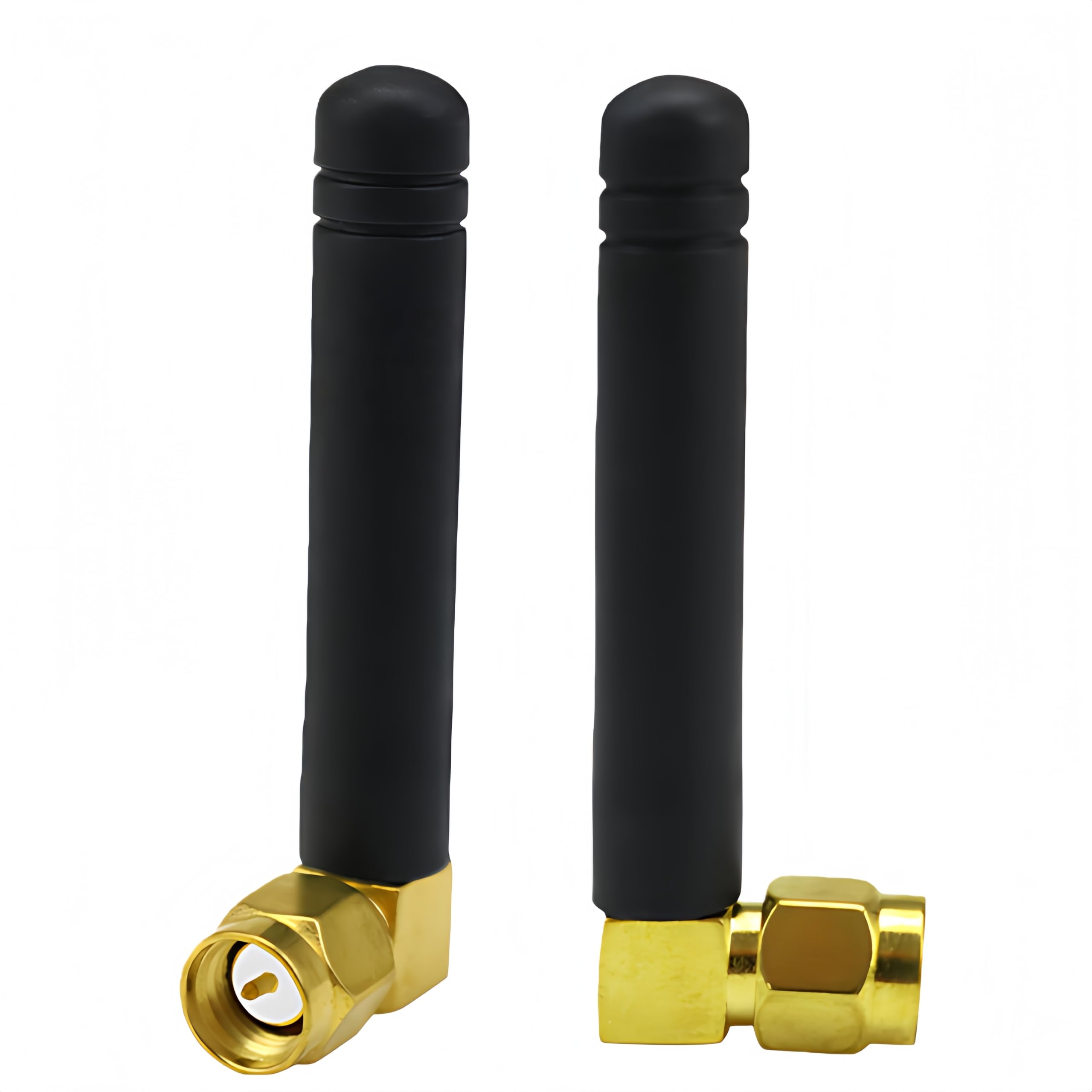 Dual Band Wifi Mini Antenna 3Dbi Sma Male Antenna (2-Pack) 2.4Ghz 5Ghz 5.8Ghz Rubber Duck Antenna For Wireless Router Network Card Wifi Usb Adapter Ip Camera Fpv Drone Iot Gateway Multicopter