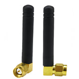 Dual Band Wifi Mini Antenna 3Dbi Sma Male Antenna (2-Pack) 2.4Ghz 5Ghz 5.8Ghz Rubber Duck Antenna For Wireless Router Network Card Wifi Usb Adapter Ip Camera Fpv Drone Iot Gateway Multicopter