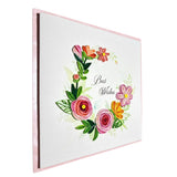 Handcraft 3D Quilling Greeting Happy Birthday Card Best Wishes For Him, Her, Friend, Mom, Daughter, Sister, Blank Inside, Includes Envelope, Ready To Gift, Premium Paper