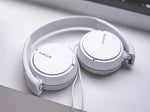 ZX Series Wired On-Ear Headphones, White - MDR-ZX110