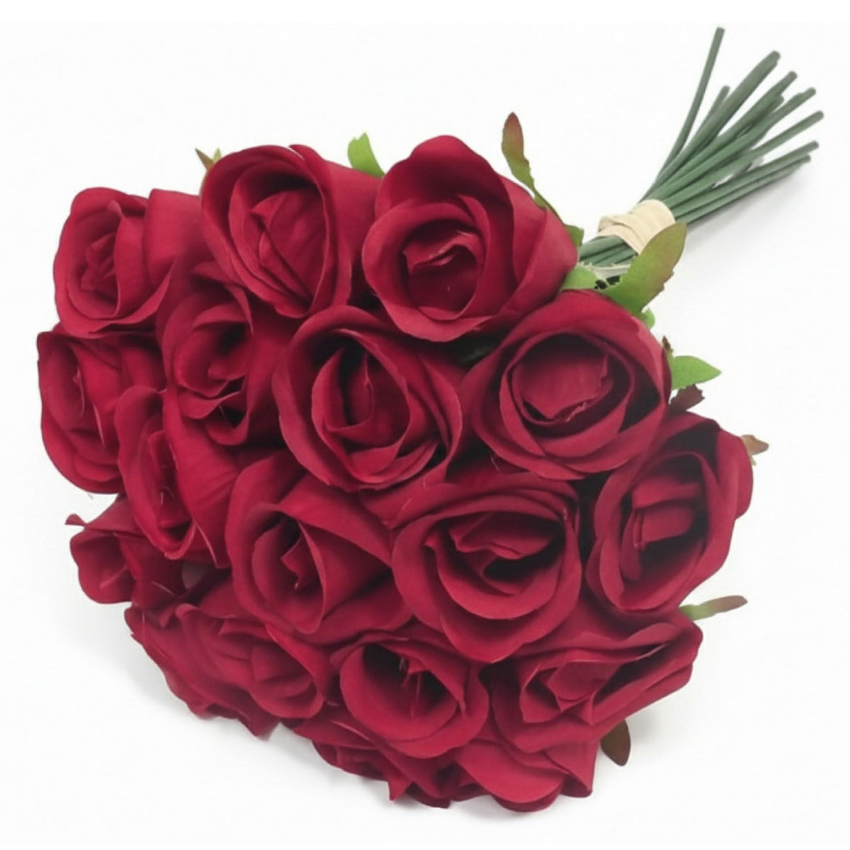 Artificial Red Roses With Stems 12", 18 Pcs Fake Red Flowers For Home Decor, Realistic Silk Roses For Wedding Centerpieces, Valentine’S Gifts & Christmas
