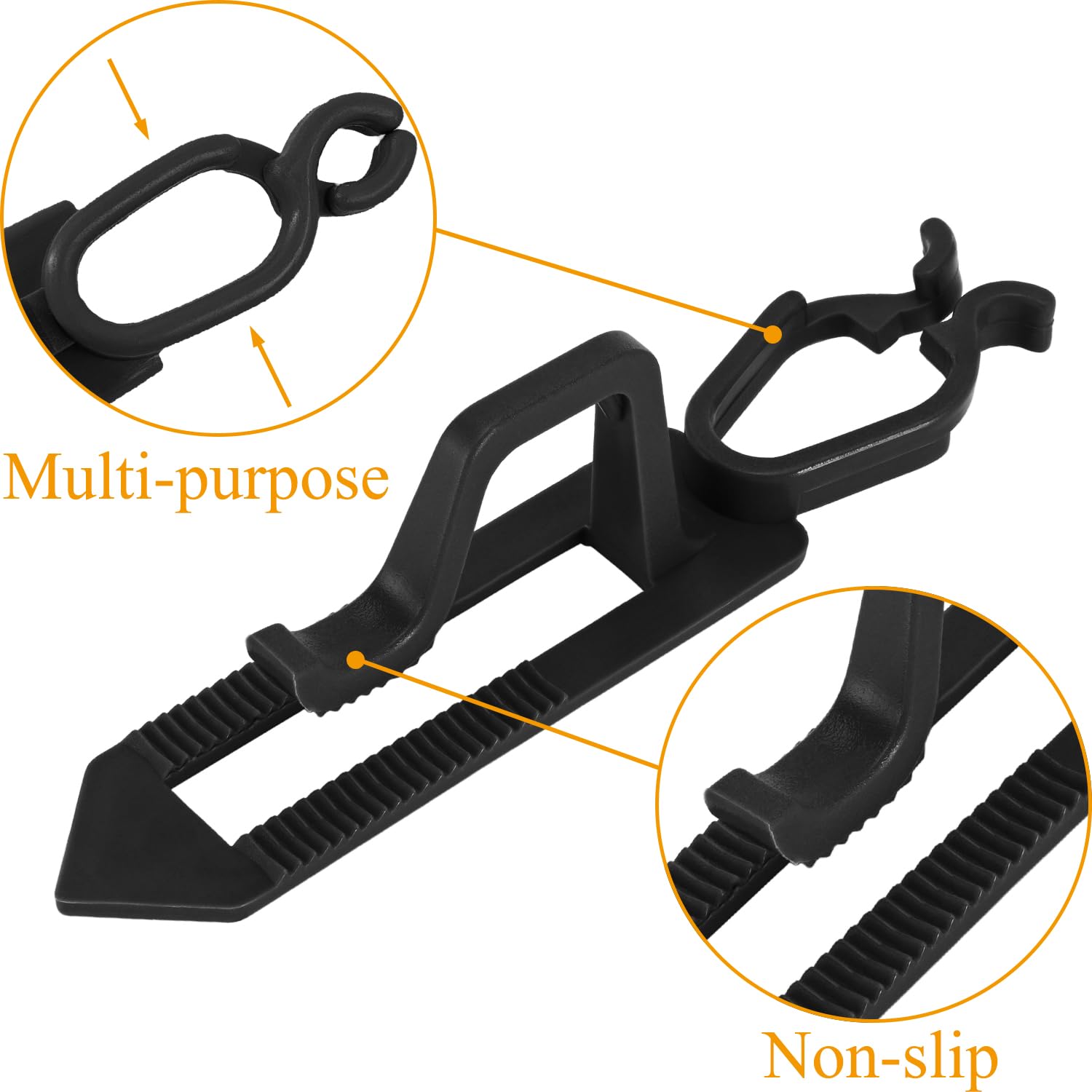 Christmas Light Clip, 200 Packs Clay Tile Roof Clips, Outdoor Holiday Light Clips For C7, C9, Mini Lights And Icicle Lights (Black)