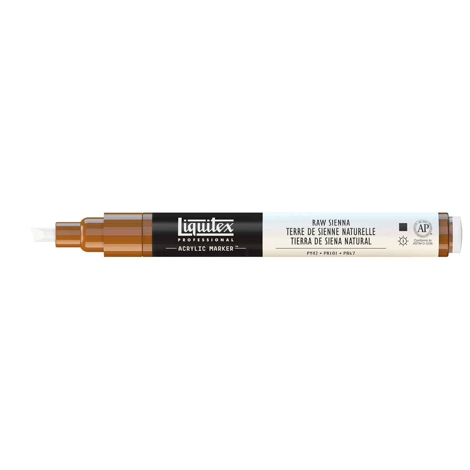 Liquitex Professional Fine Paint Marker, 8mm, Raw Sienna (Pack of 2)