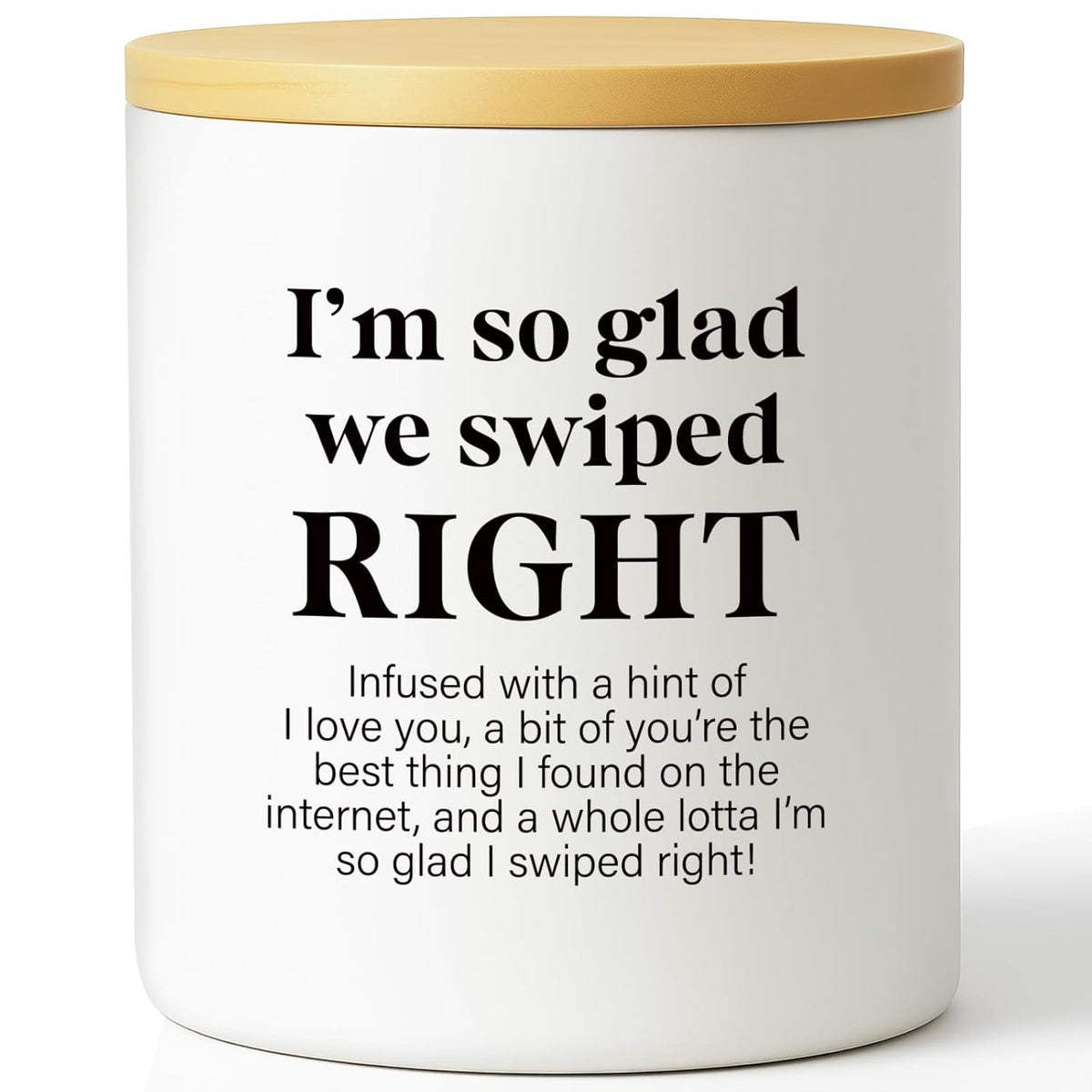 Gifts For Him Her Couples Valentine’S Day Candle For Boyfriend Girlfriend Romantic Swiped Right Gift For Couples Who Met Online Dating App Anniversary Candle Tinder Match New Relationship Love Gift