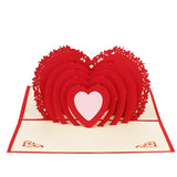 Handmade Pop Up Card Mother'S Day Card Heart Card Greeting Card For Anniversary Romance Card For Wife Husband Mother Fathrer Birthday Wedding