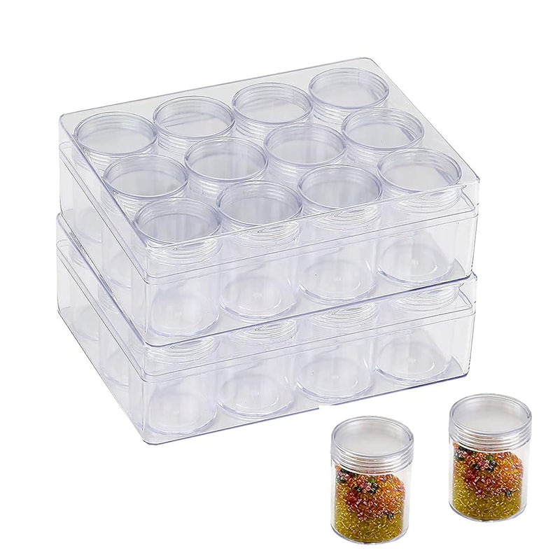 2 X 12 Pieces Bead Storage Container Embroidery Diamond Storage Organi