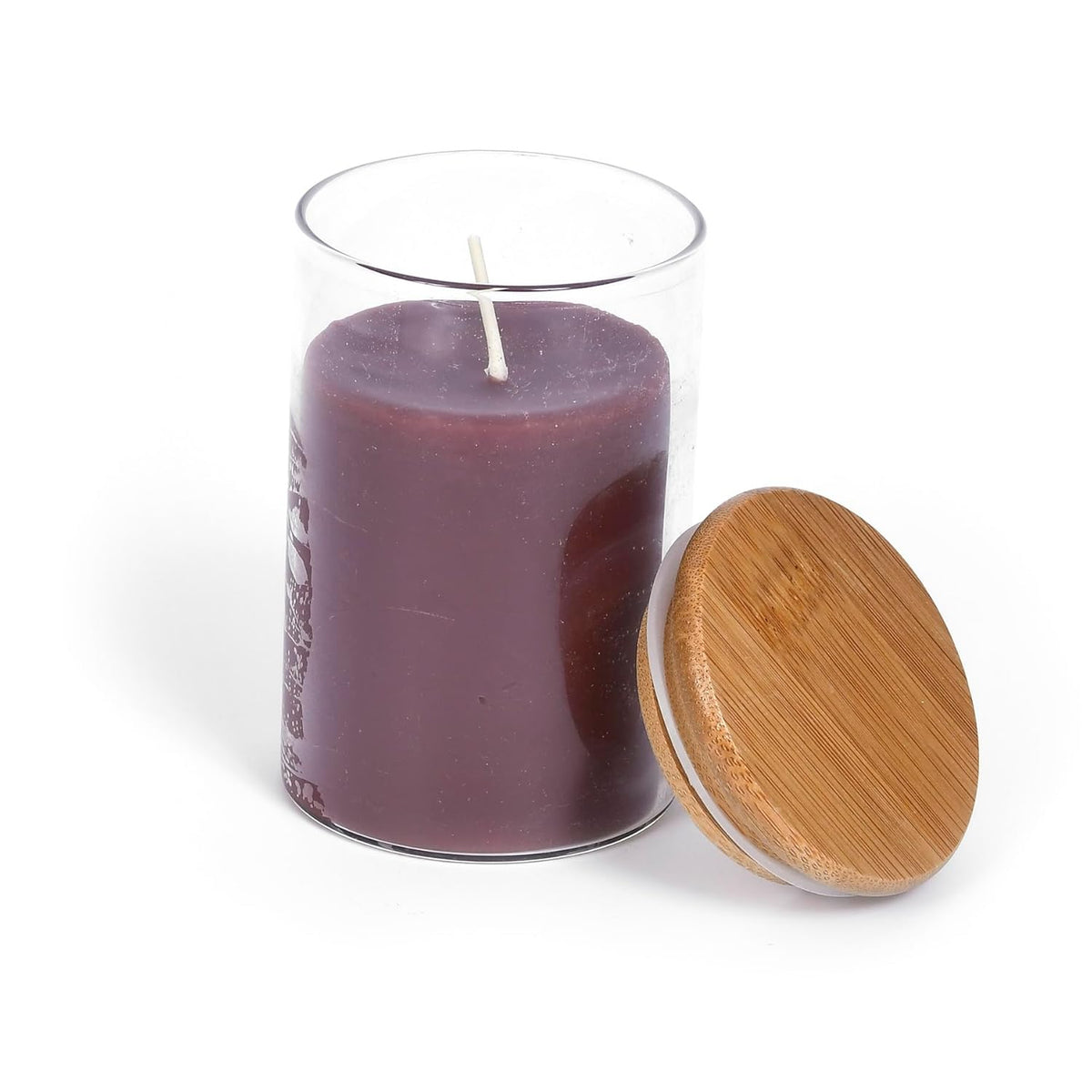 Beethelight Beeswax Jar Candle With Bamboo Lid - Aromatherapy Candle - 35 Hours Burn Time - All Natural 100% Pure Beeswax Candle - Handmade Decorative Jar Candle - Cinnamon Orange Clove Fragrance