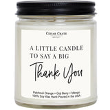 - Thank You Gifts For Women | A Little Candle To Say A Big Thank You - Present For Men, Mom, Coworkers, Nurse, Clients, Employee Teacher Appreciation Gifts, Made In Usa