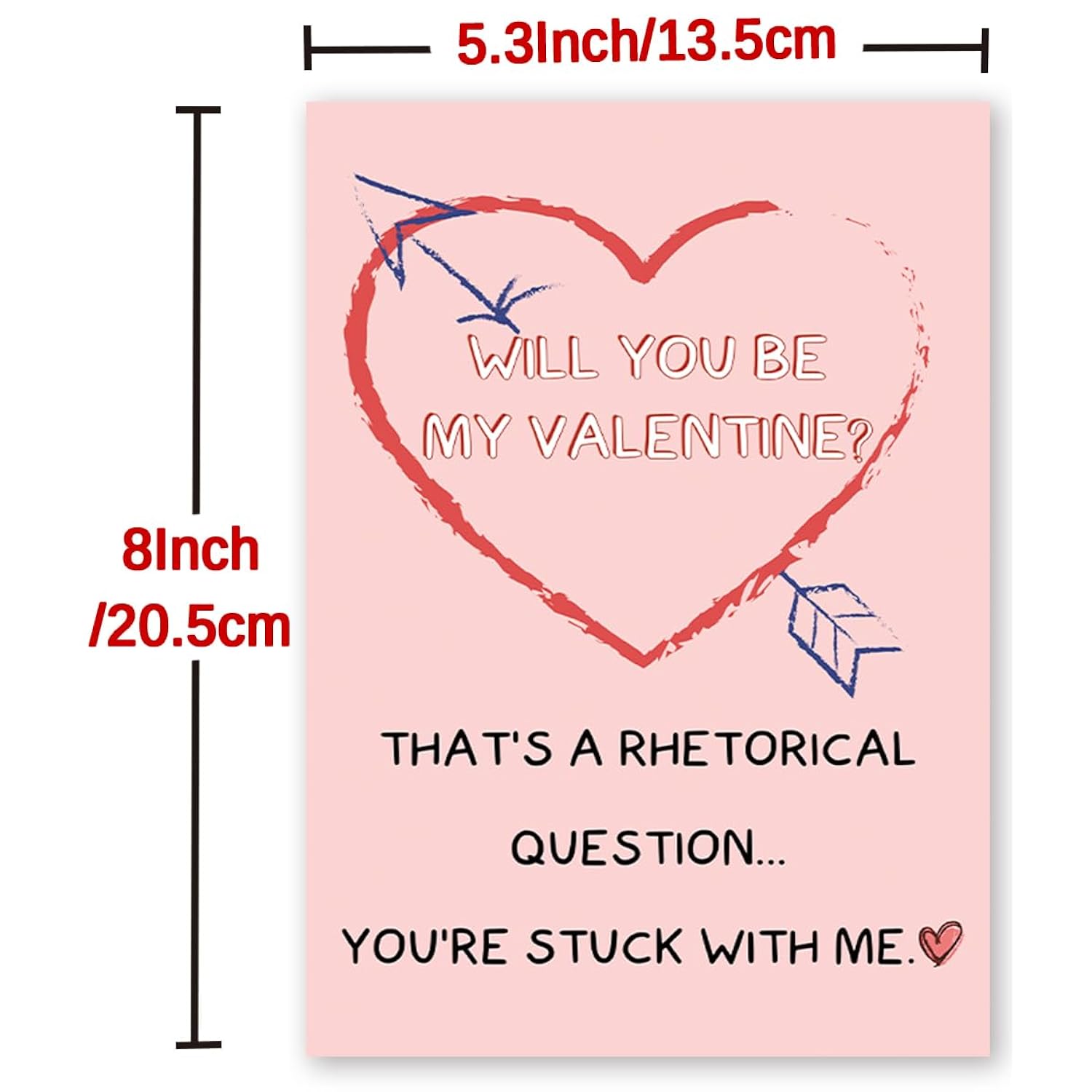 Funny Valentines Day Card For Wife Husband, Romantic Valentine'S Day Gift For Him Her, Unique Question Valentines Card, Will You Be My Valentine