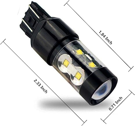 50W 7440 7441 LED Reverse Light Bulbs Xenon White High Power Backup Light Replacement