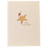 Starfish Christmas Cards, Pack Of 15 Cards With Envelopes, Blank Inside, La Petite Press Collection Boxed Set, 3.25" X 4.75"
