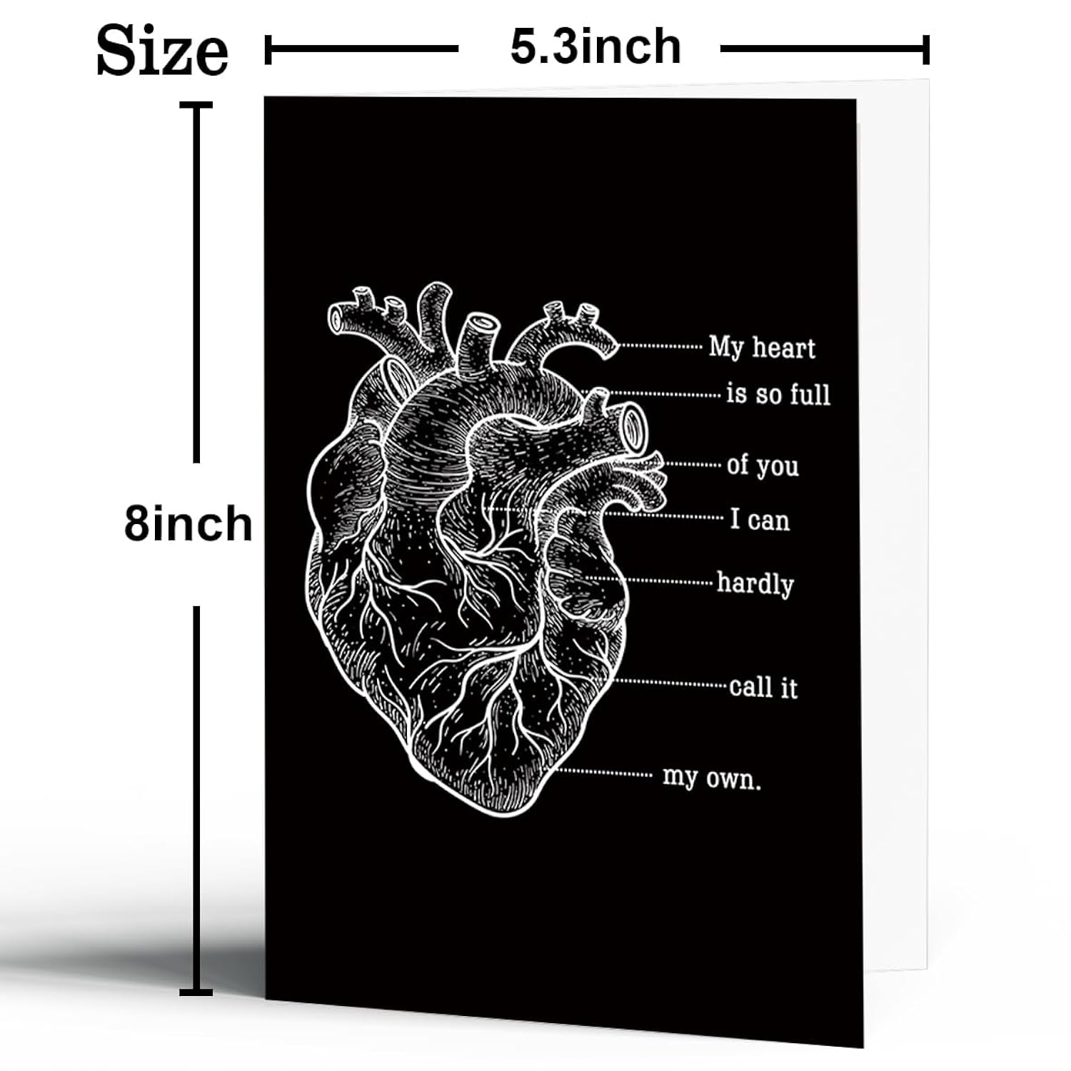 Gothic Anniversary Card Gift For Husband Wife, Romantic Birthday & Valentine’S Day Card For Men Women