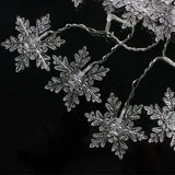 12Ft/3.5M 96Led Snowflake Curtain Light Usb Powered String Light Led Fairy Night Light, Perfect For Christmas Wedding Pa