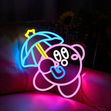 Gaming Neon Sign Japanese Anime LED USB Dimmable Wall Light for Game Room Man Cave Decor