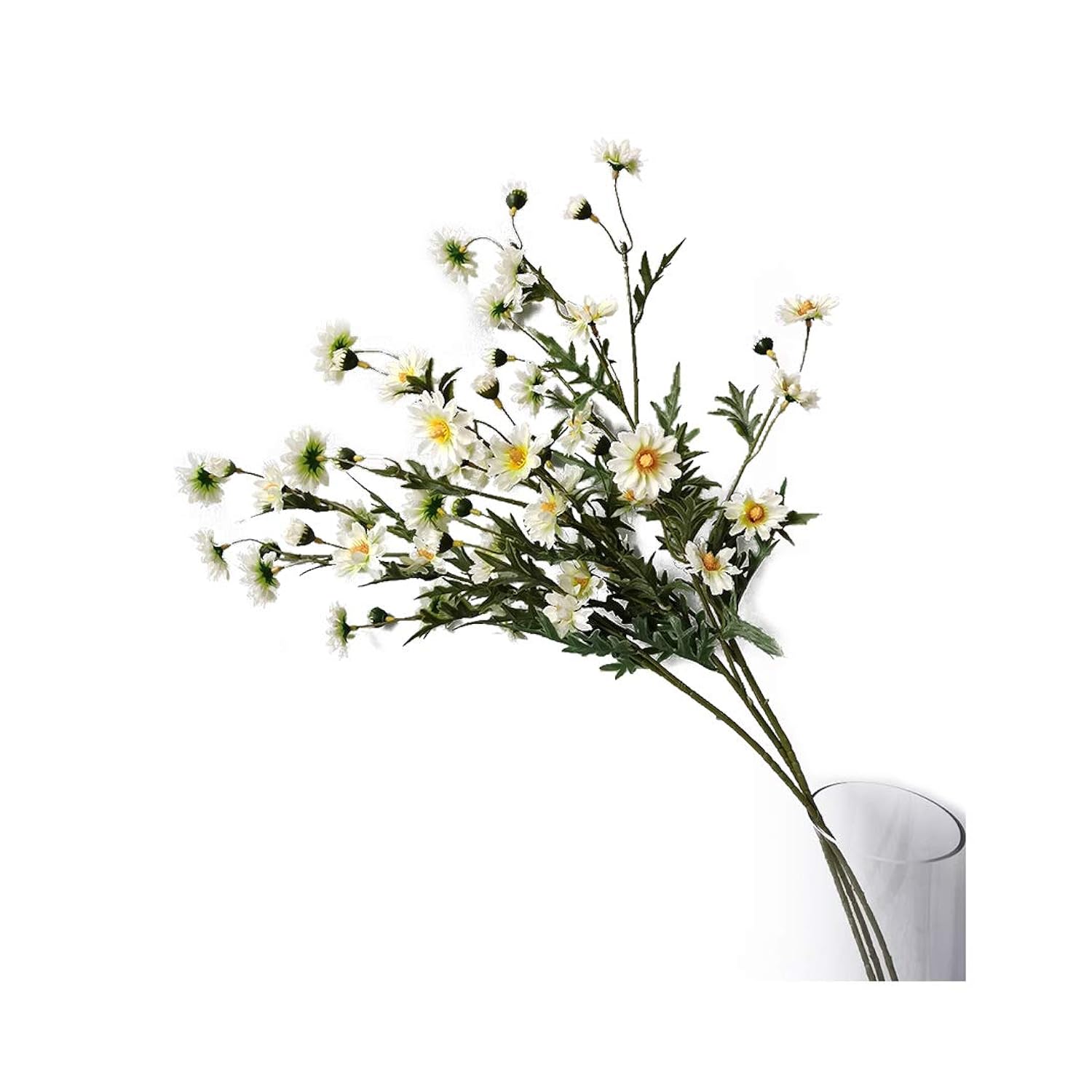 3 Bouquet Artificial Daisy Chamomile Fake Silk Marguerites Flowers Home Hotel Office Garden Craft Art Decor Long Stem 29'' High White