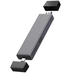 ORICO M.2 NVMe SATA SSD Enclosure Adapter Tool-Free, 10Gbps USB C 3.2 Gen2 PCI