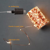 66FT 200 LED Plug In Fairy Lights Warm White Waterproof Copper Wire String Lights with Remote for Bedroom Christmas Tree Wedding Party Indoor Outdoor Decor