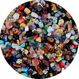 400pcs 5-8mm Multicolor Natural Chip Stone Beads for Jewelry Making & Crafting