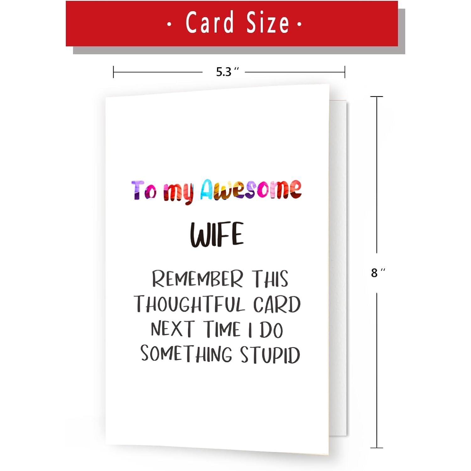 Funny Valentine'S Day For Wife, Birthday Card For Wife,Hilarious Mothers Day Cards For Wife From Husband, Humorous Wedding Anniversary Cards From Husband, Humor Birthday Card Gifts For Her