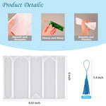 Silicone Bookmark Molds - 5 Shapes And 20Pcs Bookmark Tassels For Resin Casting Crafts