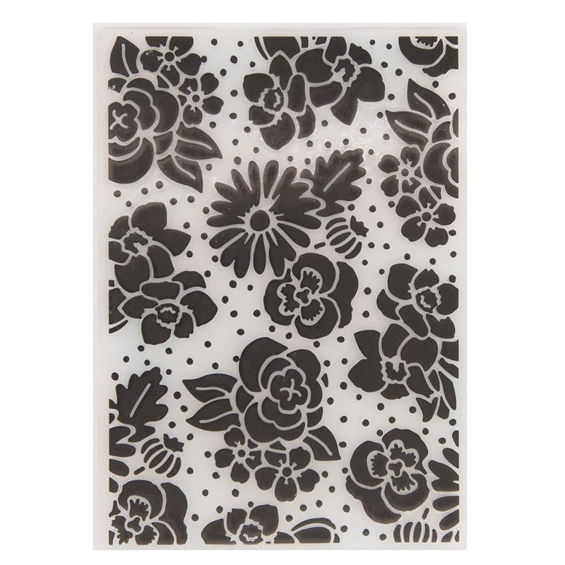 Flowers Background Plastic Embossing Folders For Card Making Scrapbook