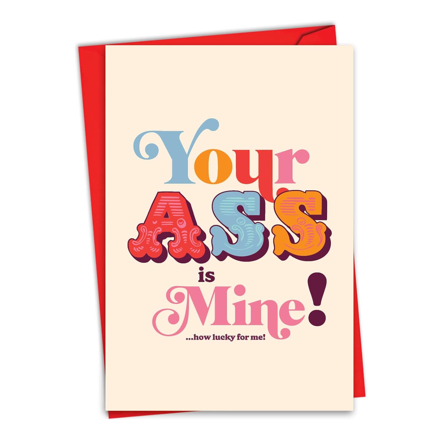 Hilarious Valentine'S Day Greeting Card With 5 X 7 Inch Envelope (1 Card) C10405Vdg