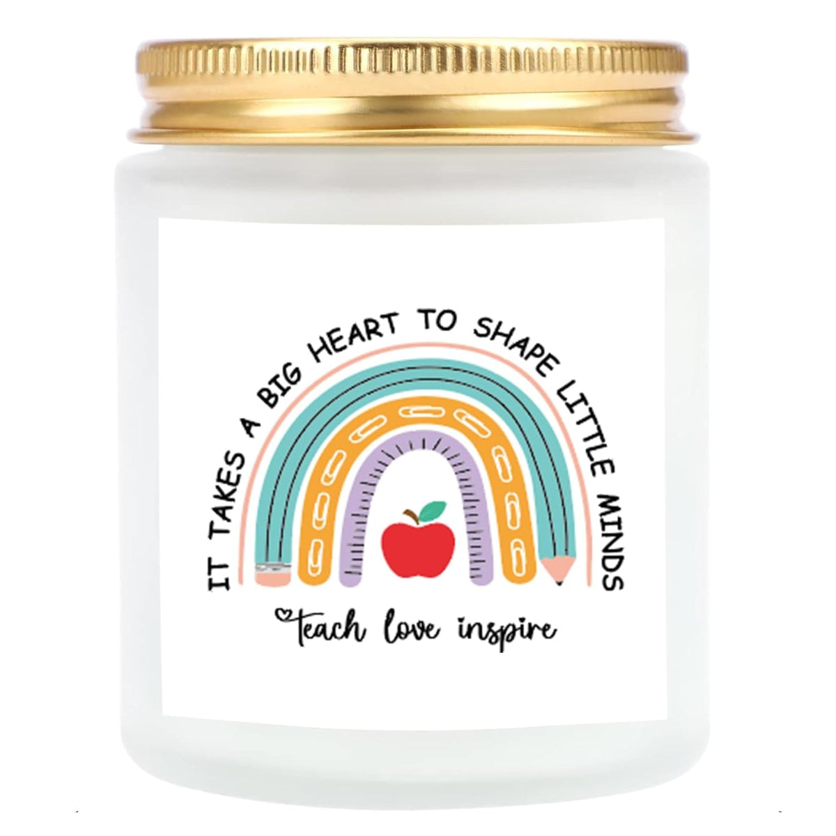 Candle Gift For Teacher Appreciation, Aromatherapy Candle For Women, Novelty For Teacher Appreciation Week, Natural Soy Wax Jar Candle, Unique Thank You Present With Saying, Vanilla Scent